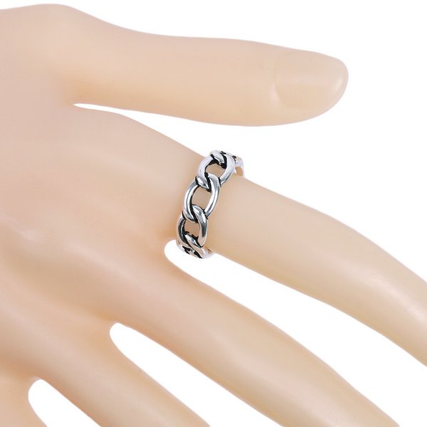 アンティークシルバーチェーンリング - リング（指輪）を激安で通販