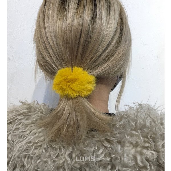 シンプルカラーファーシュシュ - ヘアアクセサリーを激安で通販販売