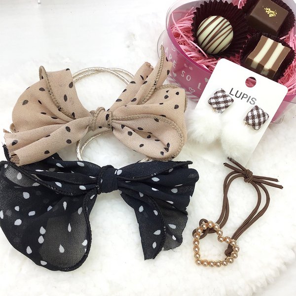 【ss10】ハンドメイド　リボン　ヘアゴム Esime ヘアゴム ハンドメイドリボンヘアゴム 10個入りセット