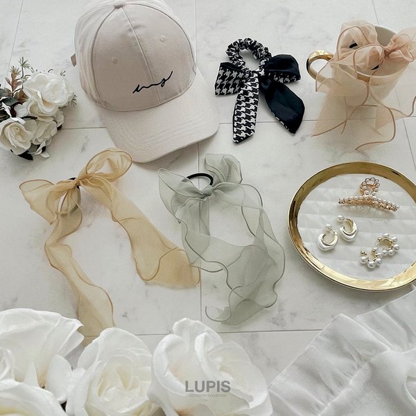 オーガンジーリボンヘアゴム  美女と野獣 オーガンジーリボンヘアゴム - ヘアアクセサリーを激安で通販販売