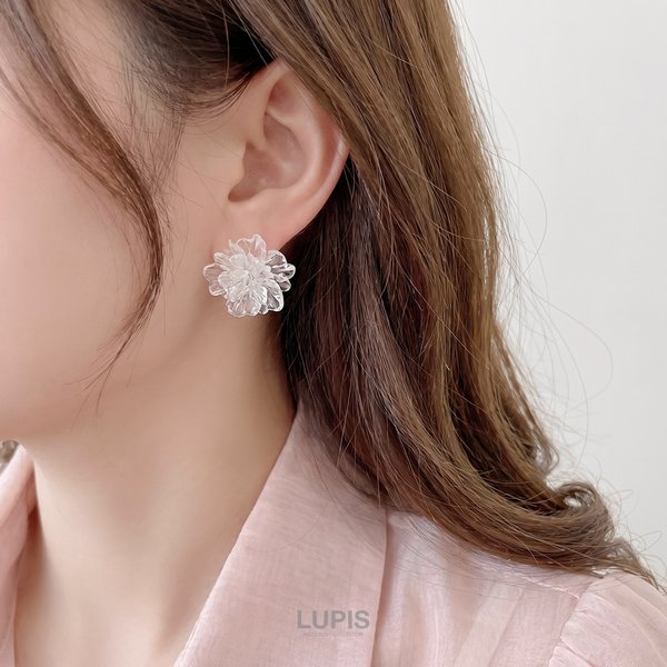 クリアフラワーピアス | 激安ピアスの通販販売 - ルピス(LUPIS)