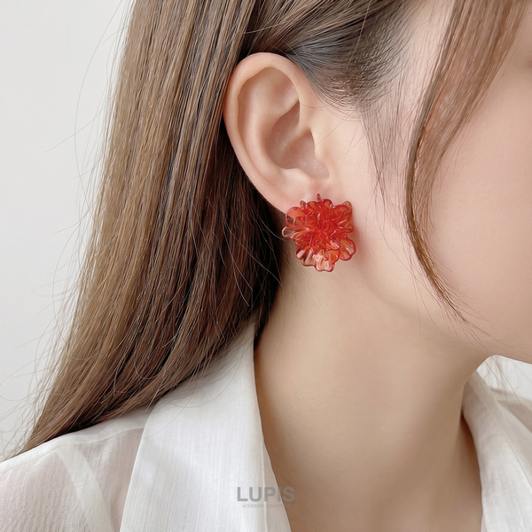 クリアフラワーピアス | 激安ピアスの通販販売 - ルピス(LUPIS)