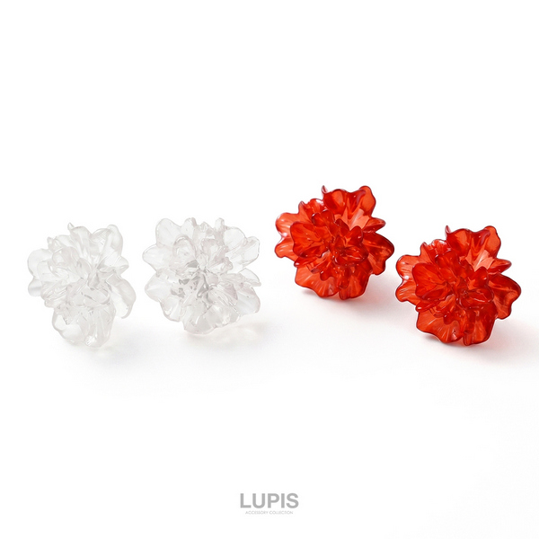 クリアフラワーピアス | 激安ピアスの通販販売 - ルピス(LUPIS)
