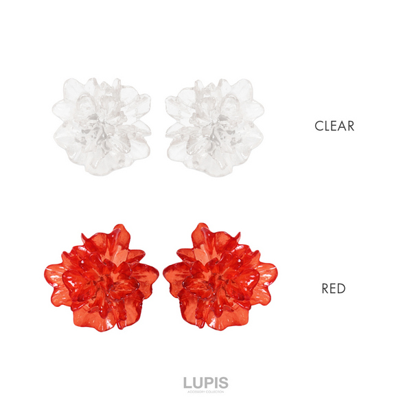 クリアフラワーピアス | 激安ピアスの通販販売 - ルピス(LUPIS)