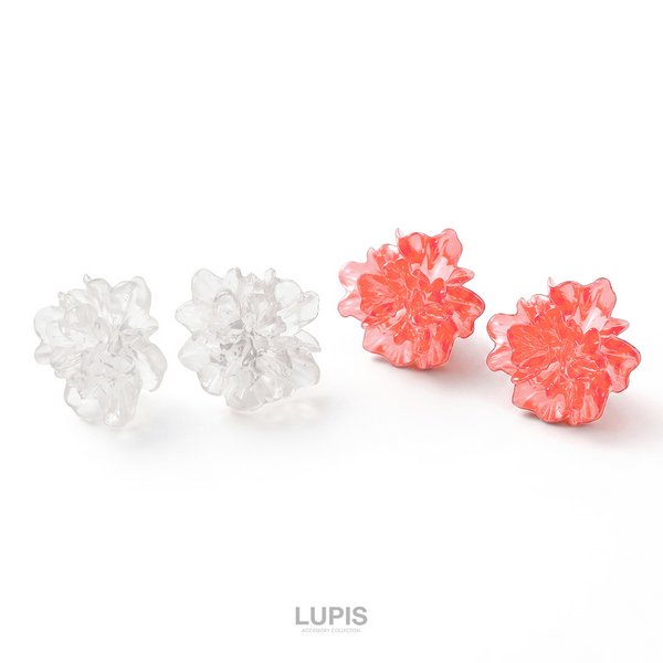 クリアフラワーピアス | 激安ピアスの通販販売 - ルピス(LUPIS)