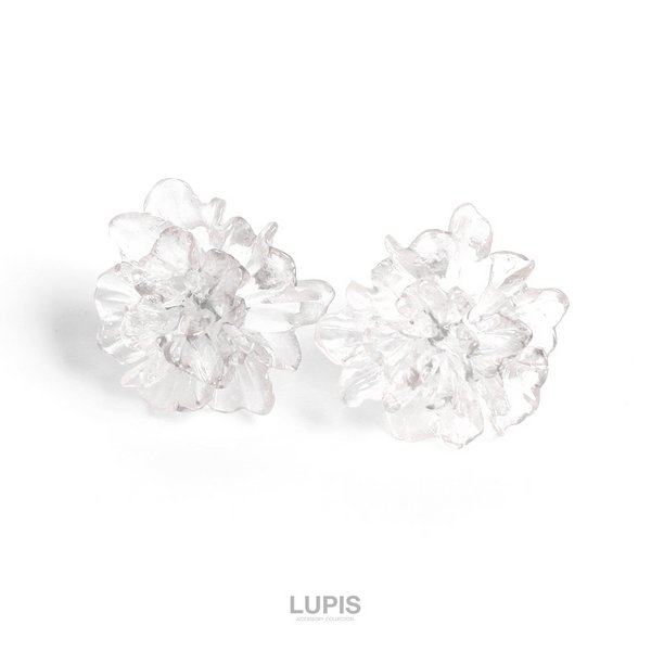 クリアフラワーピアス | 激安ピアスの通販販売 - ルピス(LUPIS)