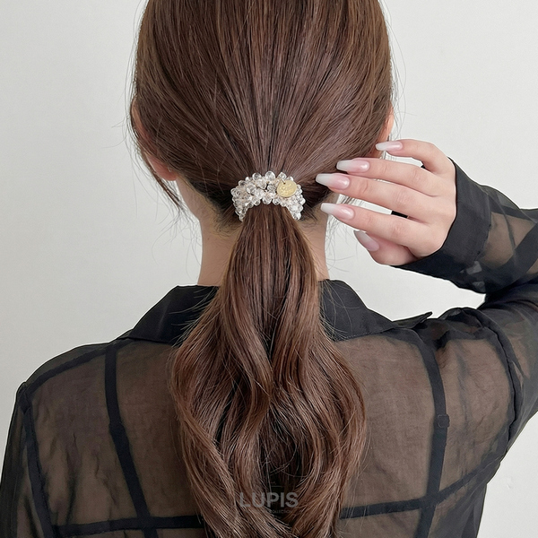 クリスタルビジューヘアゴム - ヘアアクセサリーを激安で通販販売