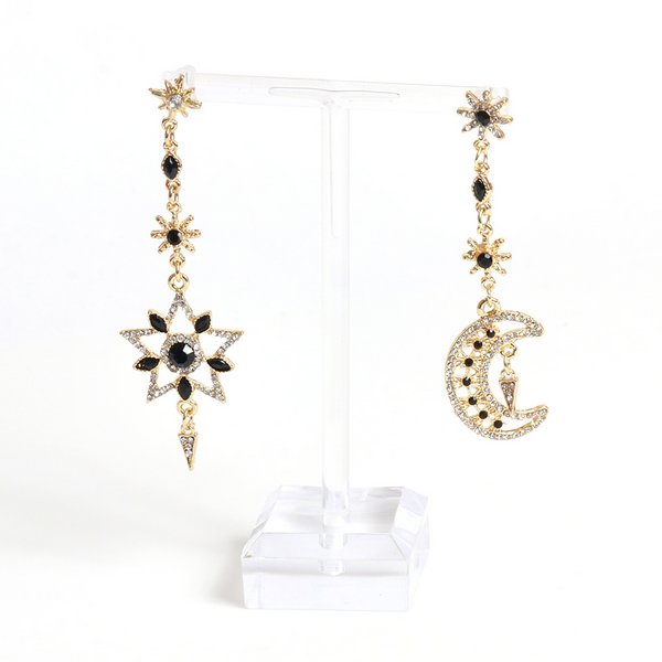 MOON&SUN PIERCED EARRINGS(2JP0855)K10 ピアス｜スター