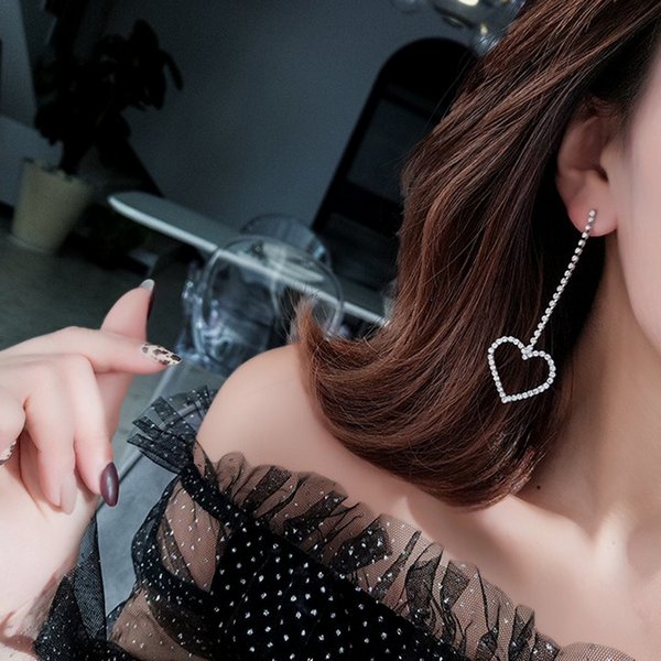 ハートフレームラインストーンピアス | 激安ピアスの通販販売 - ルピス