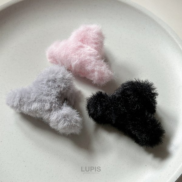 モコモコファーバンスヘアクリップ - ヘアアクセサリーを激安で通販