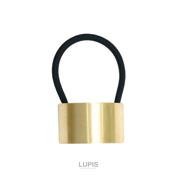 ヘアゴム　茶色　スクエア　真鍮風　プレート スクエアメタルプレートヘアゴム - ヘアアクセサリーを激安で通販販売