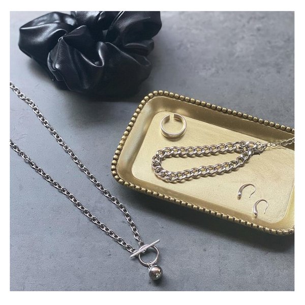 メタルボールマンテルチェーンネックレス - ネックレスを激安で通販