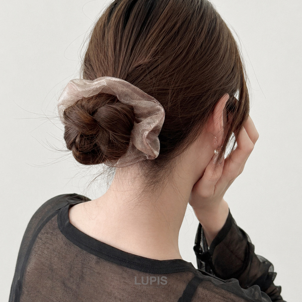 オーガンジーキラキラシュシュ - ヘアアクセサリーを激安で通販販売