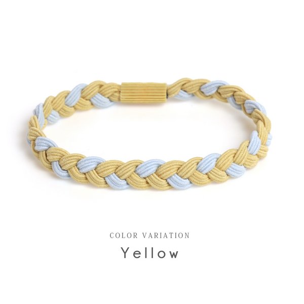 編み込みバイカラーヘアゴム - ヘアアクセサリーを激安で通販販売