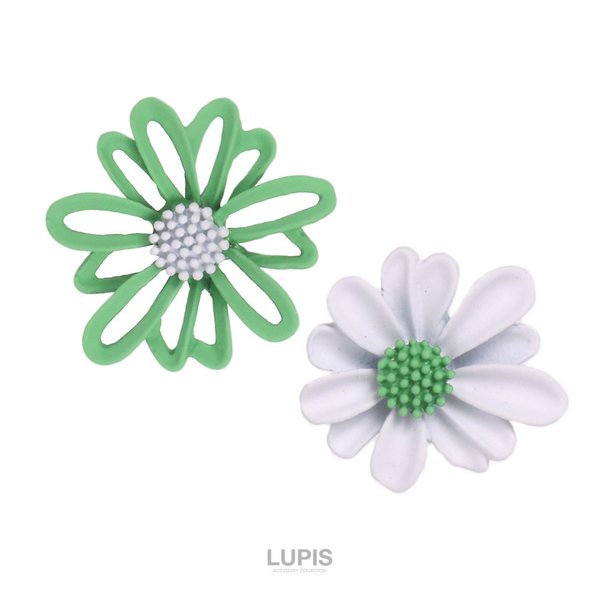 バイカラーフラワーピアス - 激安ピアスの通販販売 | プチプラ