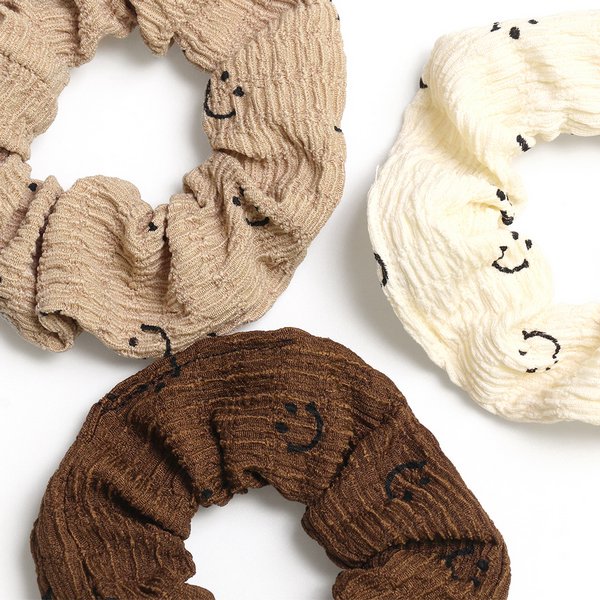 スマイルマークシュシュ - ヘアアクセサリーを激安で通販販売