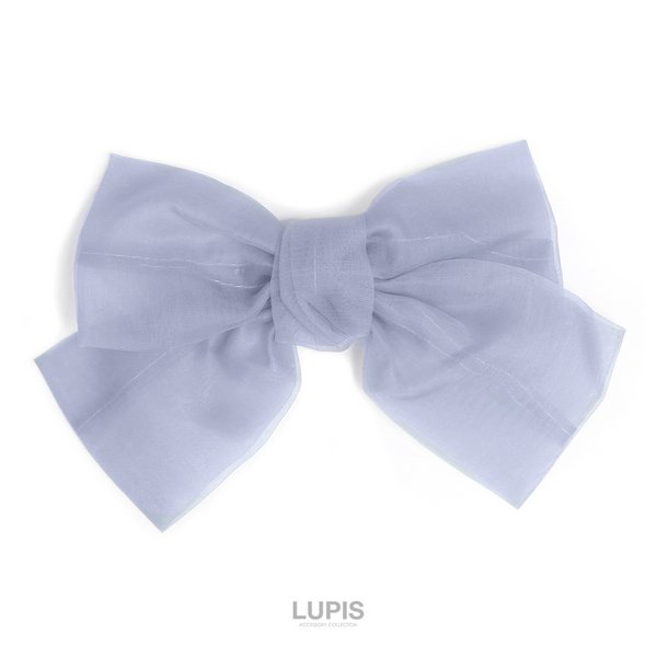 最後オーガンジー17ビッグリボンクリップオーガンジーサテン2重