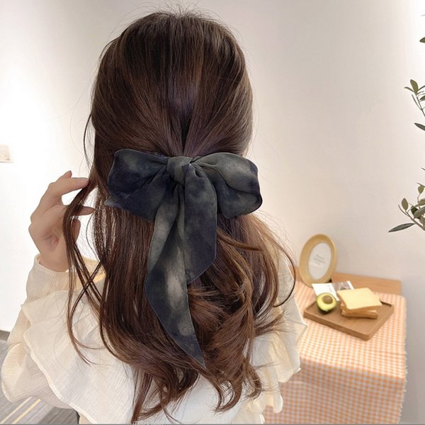 タイダイ柄リボンシュシュ - ヘアアクセサリーを激安で通販販売 