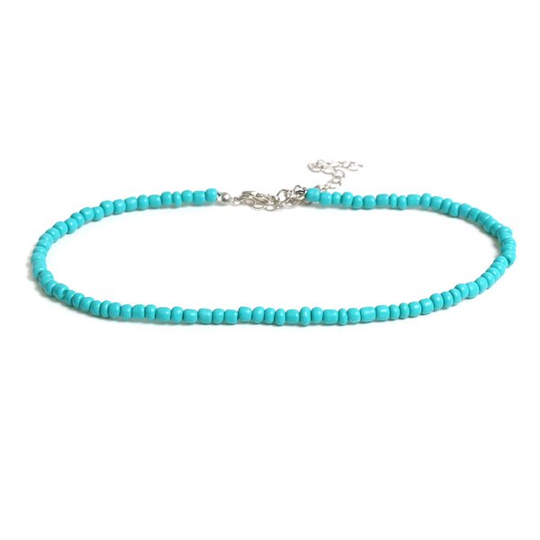 カラービーズチョーカーネックレス - ネックレスを激安で通販販売