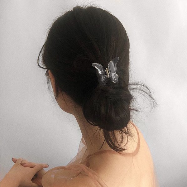 クリアバタフライヘアクリップ - ヘアアクセサリーを激安で通販販売