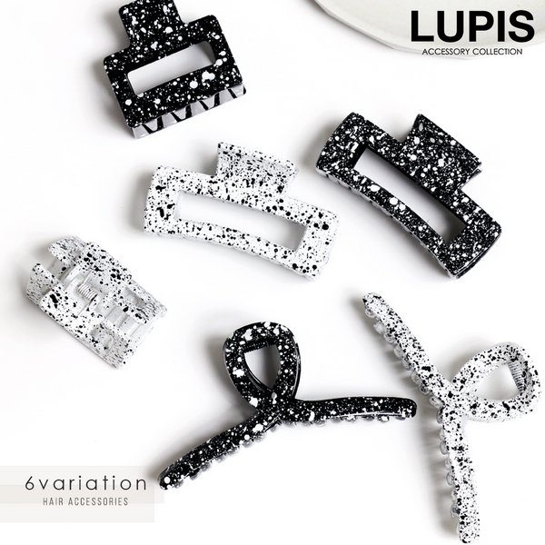 モノトーンペイントバンスクリップ - ヘアアクセサリーを激安で通販