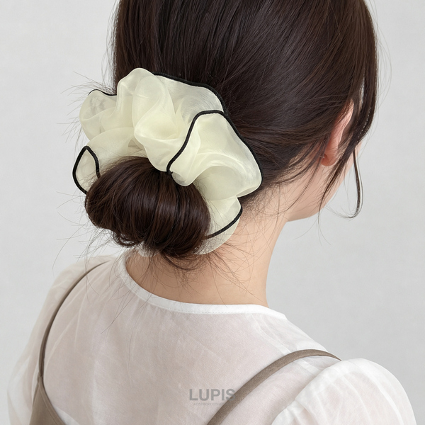 ボリュームパイピングシュシュ - ヘアアクセサリーを激安で通販販売