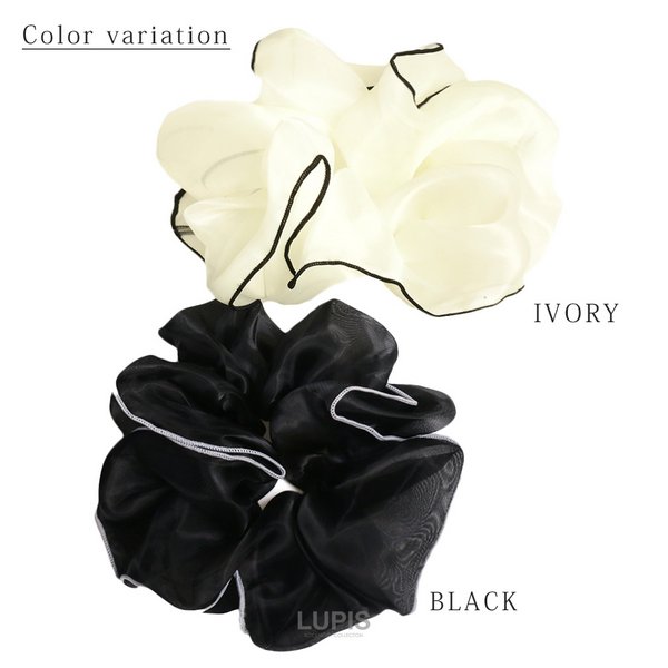 ボリュームパイピングシュシュ - ヘアアクセサリーを激安で通販販売