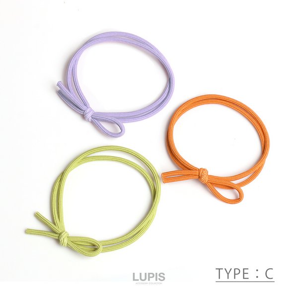 3カラー2連ヘアゴムセット-激安ヘアアクセサリーの通販販売-ルピス(LUPIS)