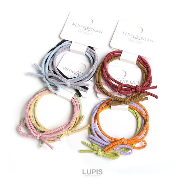 3カラー2連ヘアゴムセット-激安ヘアアクセサリーの通販販売-ルピス(LUPIS)