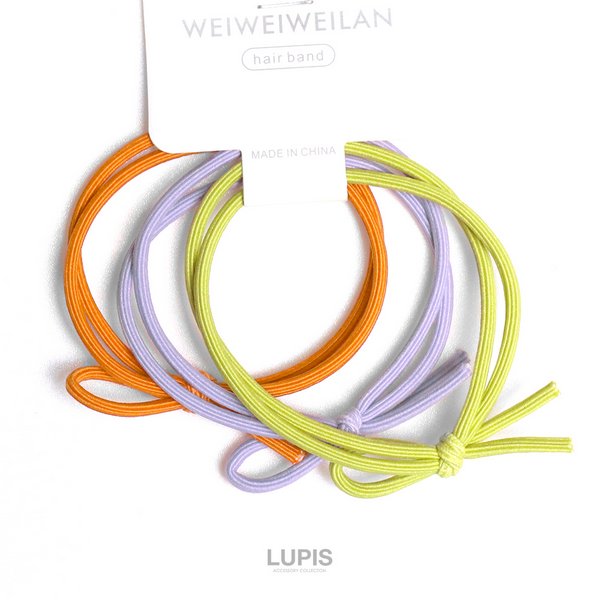 3カラー2連ヘアゴムセット-激安ヘアアクセサリーの通販販売-ルピス(LUPIS)