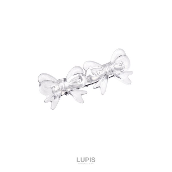 クリアリボンミニヘアクリップ - ヘアアクセサリーを激安で通販販売