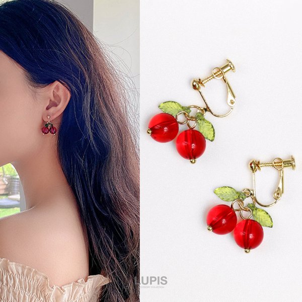 チェリーイヤリング | 激安イヤリングの通販販売 - ルピス(LUPIS)