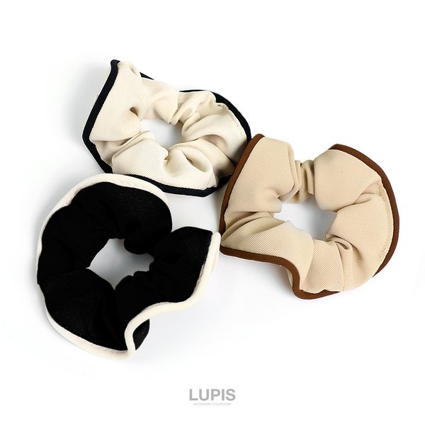 ⚠️☺︎⚠️BELLA シュシュ　新品未開封　完売品 バイカラーパイピングシュシュ - ヘアアクセサリーを激安で通販販売