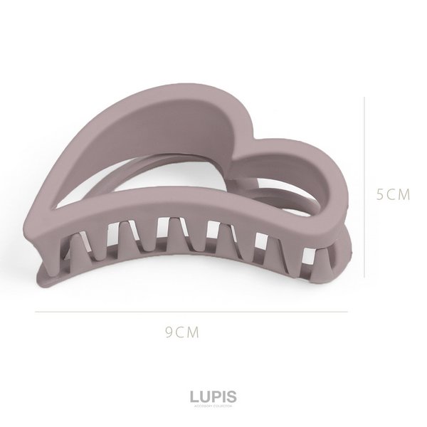 マットカラーハートバンスクリップ - ヘアアクセサリーを激安で通販