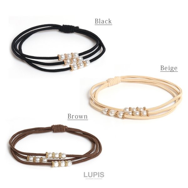 シンプルエレガントパールヘアゴム - ヘアアクセサリーを激安で通販