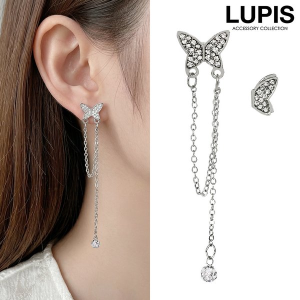 バタフライアシンメトリーピアス | 激安ピアスの通販販売 - ルピス(LUPIS)