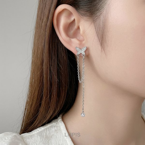 バタフライアシンメトリーピアス | 激安ピアスの通販販売 - ルピス(LUPIS)