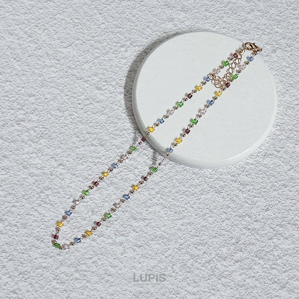 キューブビーズチョーカーネックレス - ネックレスを激安で通販販売