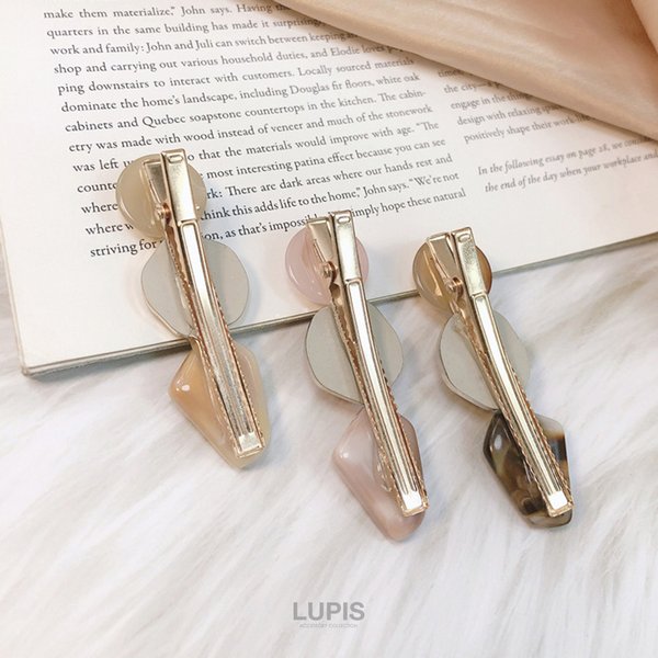 マーブルストーンヘアクリップ - ヘアアクセサリーを激安で通販販売