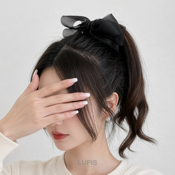 エレガントリボンバナナクリップ - ヘアアクセサリーを激安で通販販売