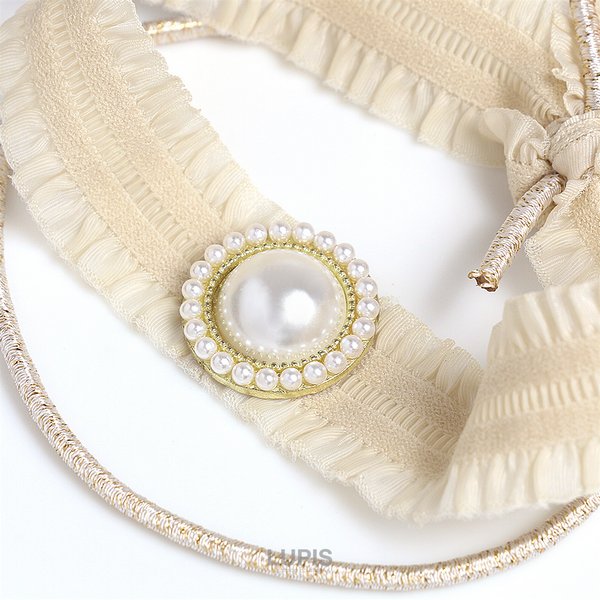 確認　ヘアゴム　花フリルリボン　505　白　白鳥　スワン 確認 ヘアゴム 花フリルリボン 505 白 白鳥 スワン 確認 ヘアゴム 花