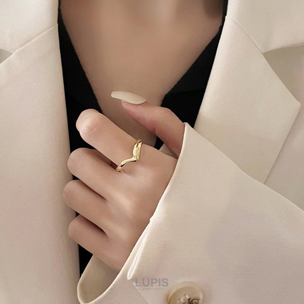 Vラインシンプルリング - リング・指輪を激安で通販販売 | プチプラ