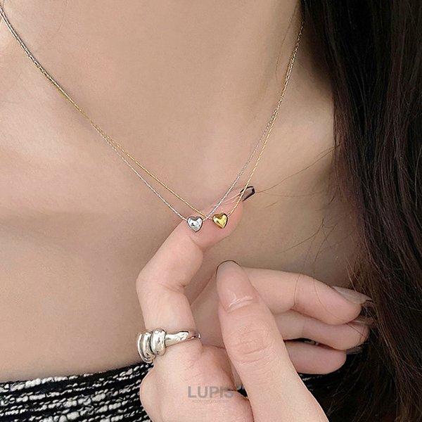 18Kゴールド ハート型ルビー ネックレスブレスレット2点セット 楽天市場】ハートプレートネックレスK10ピンクゴールドイエロー