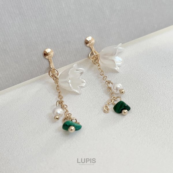 エレガントすずらんイヤリング-激安イヤリングの通販販売-ルピス(LUPIS)