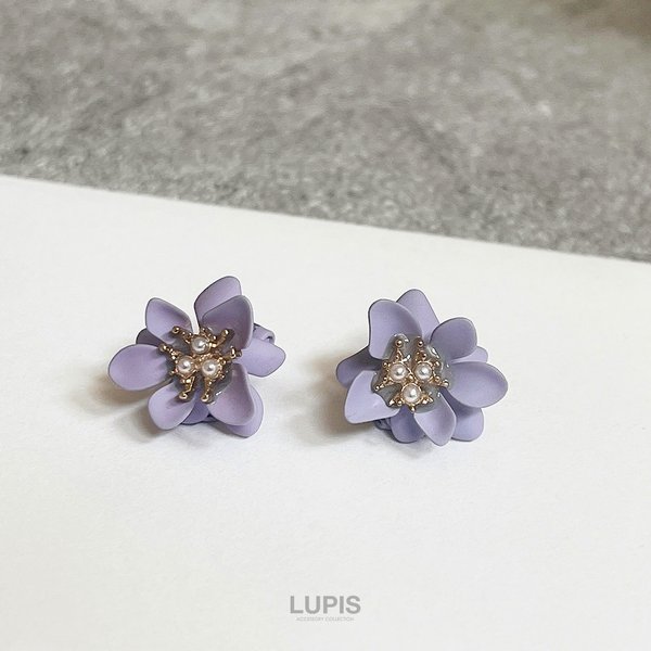 エレガントフラワーイヤリング-激安イヤリングの通販販売-ルピス(LUPIS)