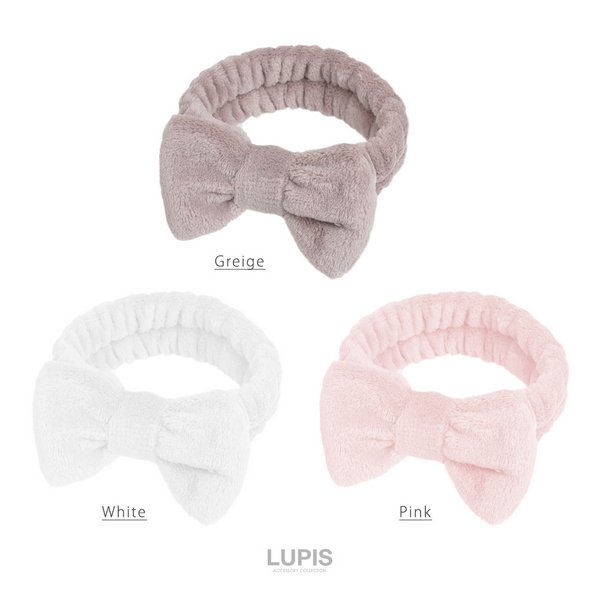 ふわもこリボンヘアバンド-激安ヘアアクセサリーの通販販売-ルピス(LUPIS)