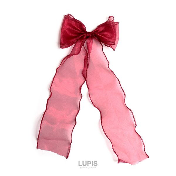 オーガンジーリボンヘアクリップ - ヘアアクセサリーを激安で通販販売