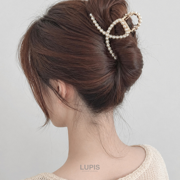 ループラインパールバンスクリップ-激安ヘアアクセサリーの通販販売