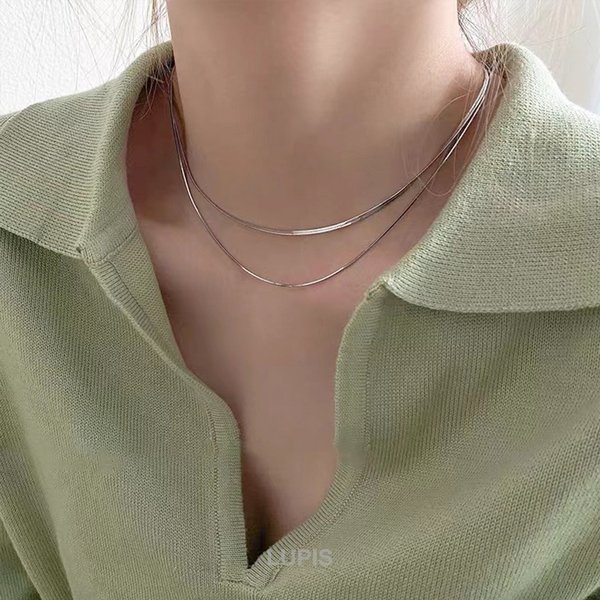 luiJewelry スネークチェーンネックレス