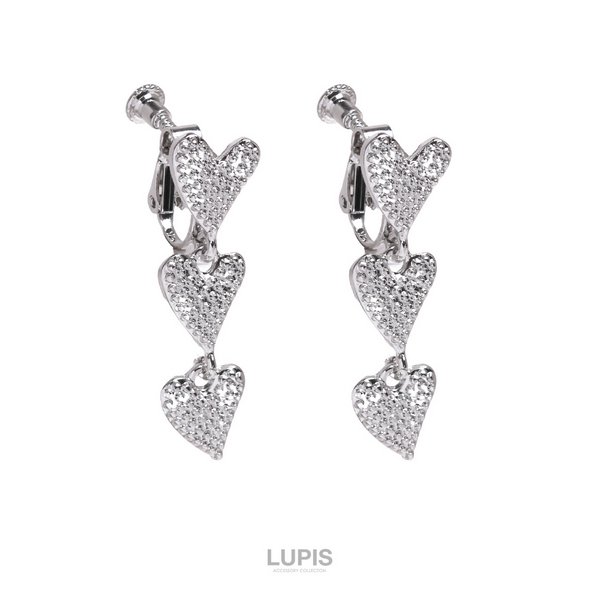 3連メタルハートイヤリング - イヤリングを激安で通販販売 | プチプラ